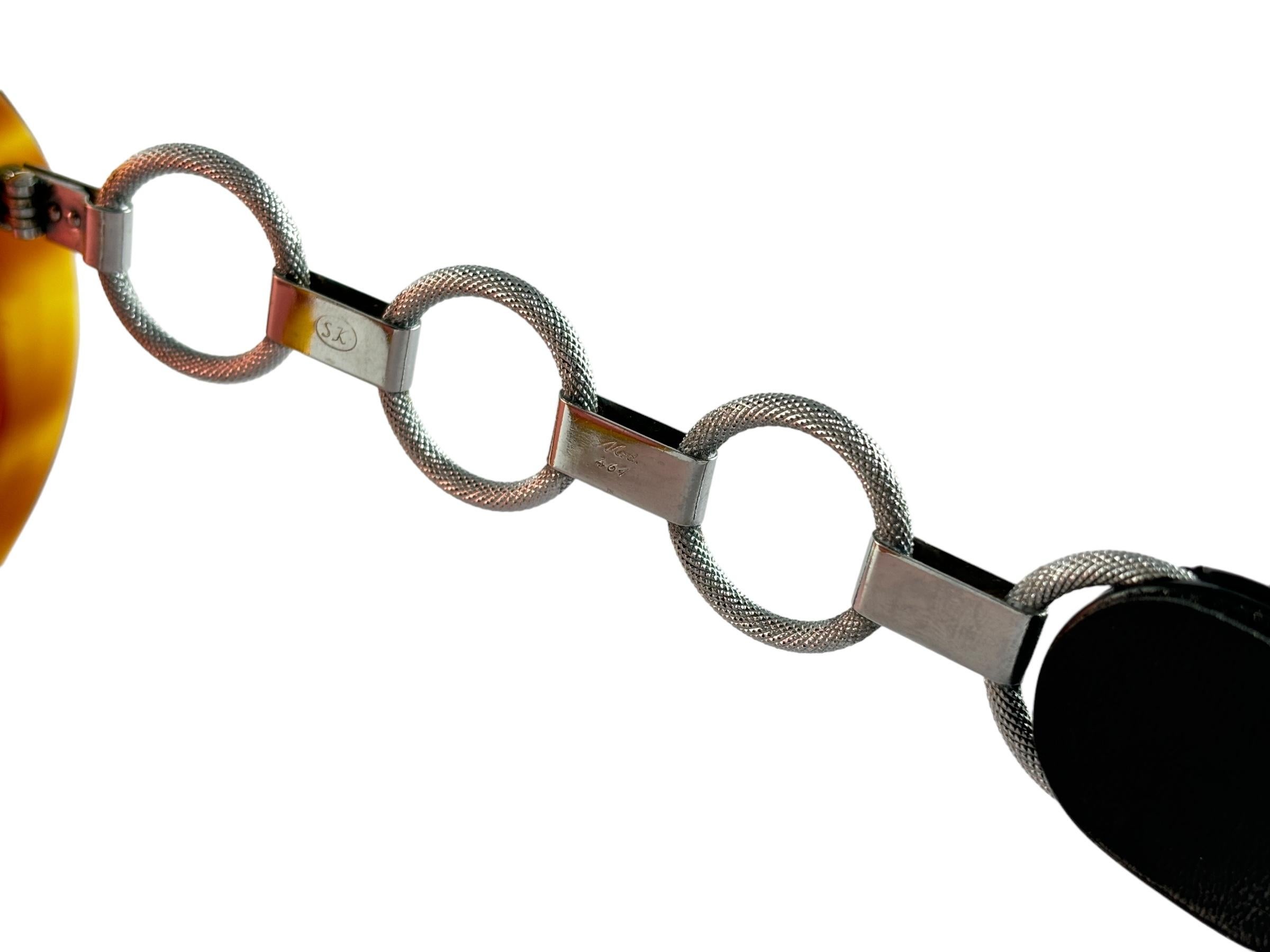 Women's or Men's Serge Kirchhofer Vintage Rings Mod 461 Oversized Sunglasses Austria For Sale