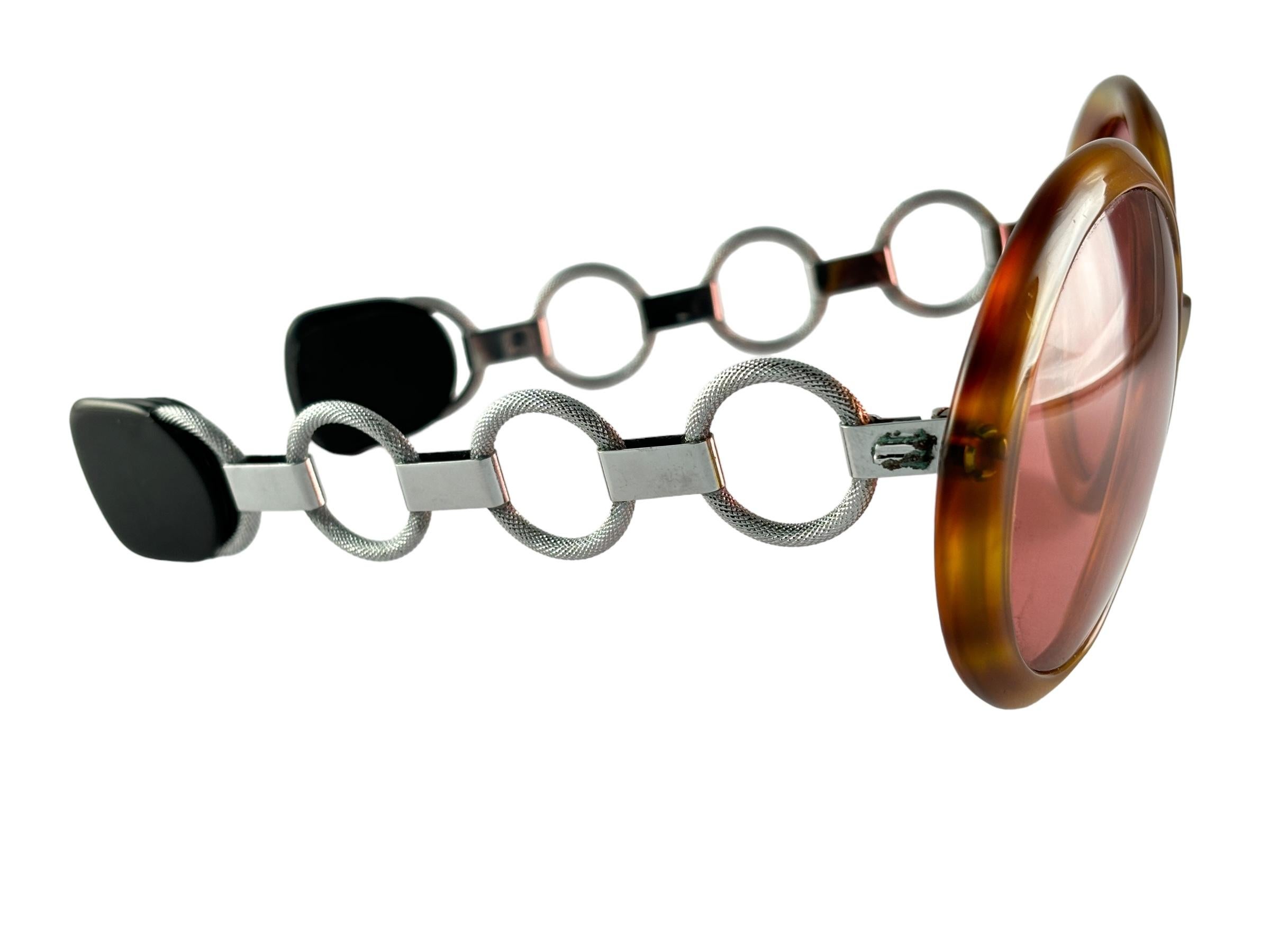 Serge Kirchhofer Vintage Rings Mod 461 Oversized Sunglasses Austria For Sale 1