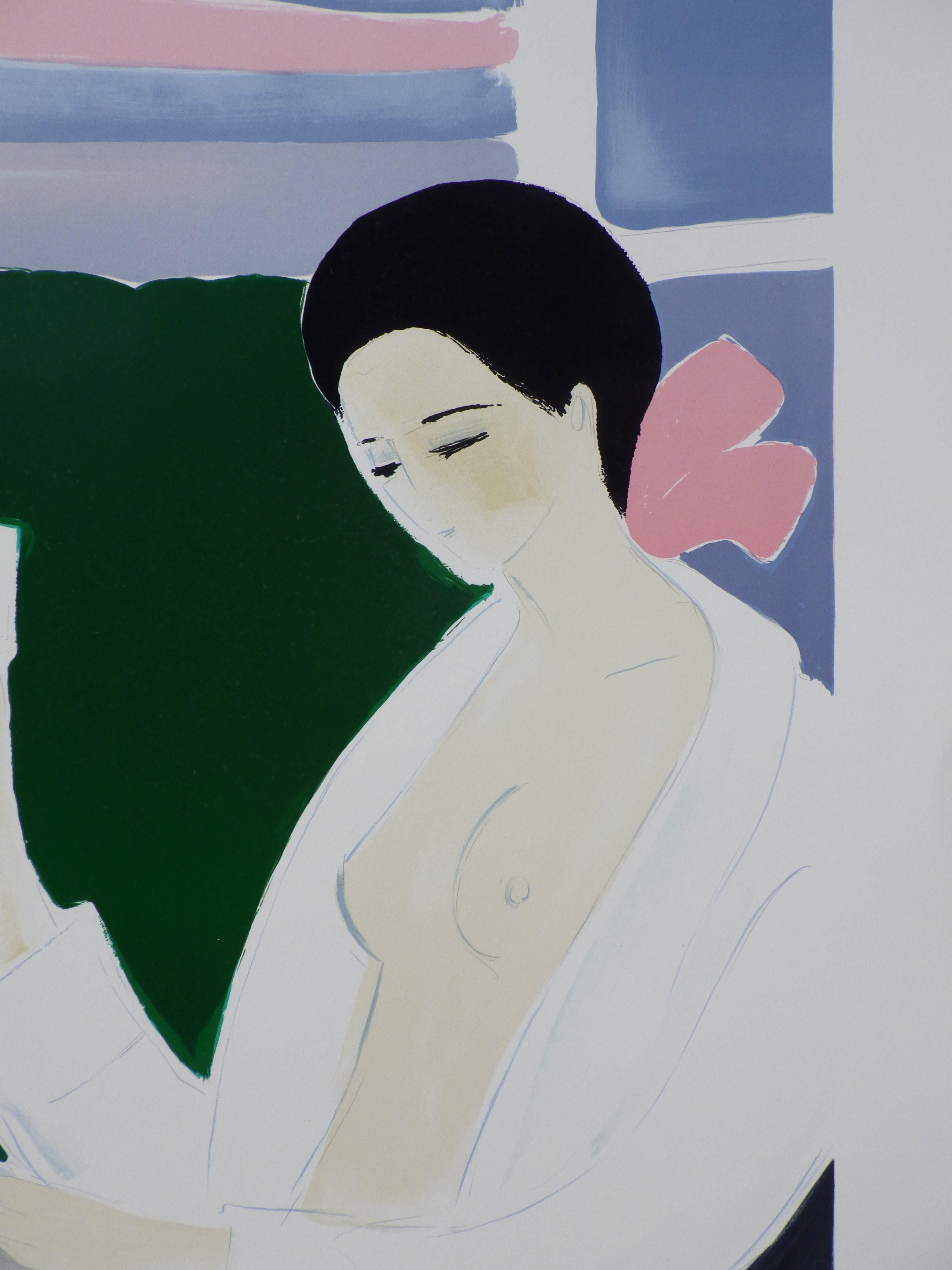 Serge LASSUS (1933-)
Breakfast at St Malo, 1983

Original Lithograph
Handsigned in pencil
Numbered / 600 (the number you can see can be different)
On Coated paper 76 x 56 cm (c. 30 x 22 in)

Excellent condition