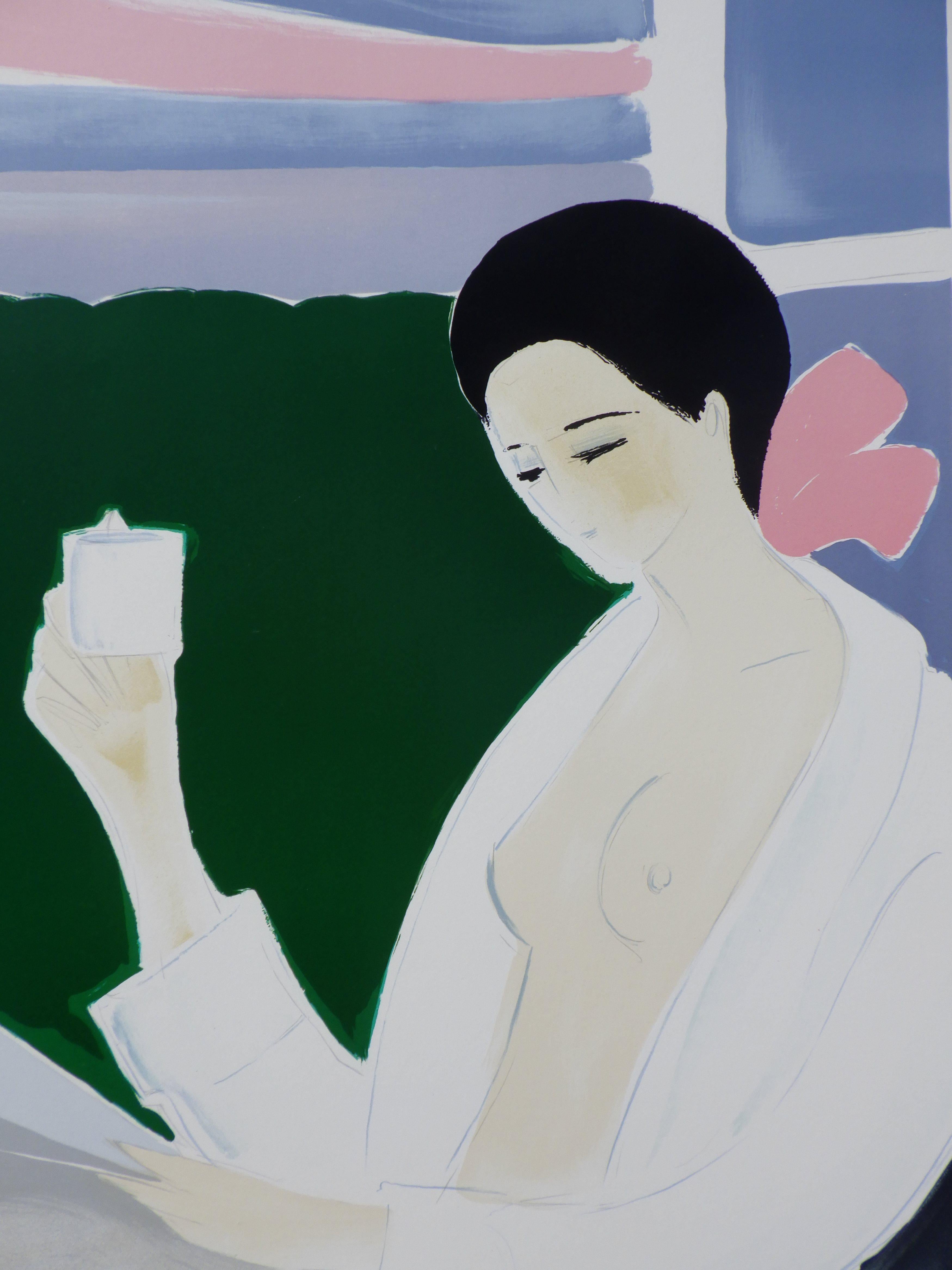 Breakfast at St Malo - Original Lithograph, HANDSIGNED & Ltd /600 For Sale 1