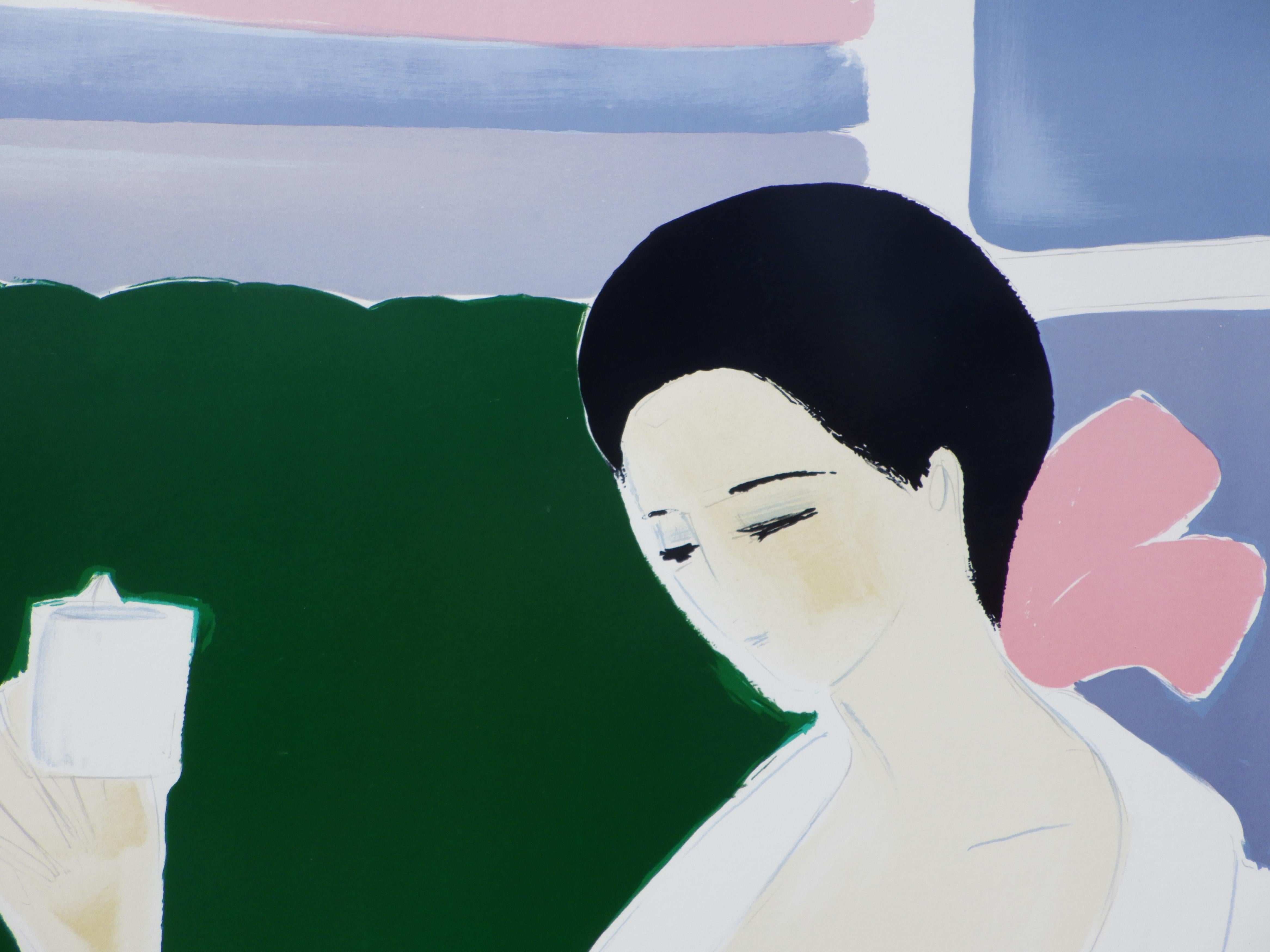 Breakfast at St Malo - Original Lithograph, HANDSIGNED & Ltd /600 For Sale 3