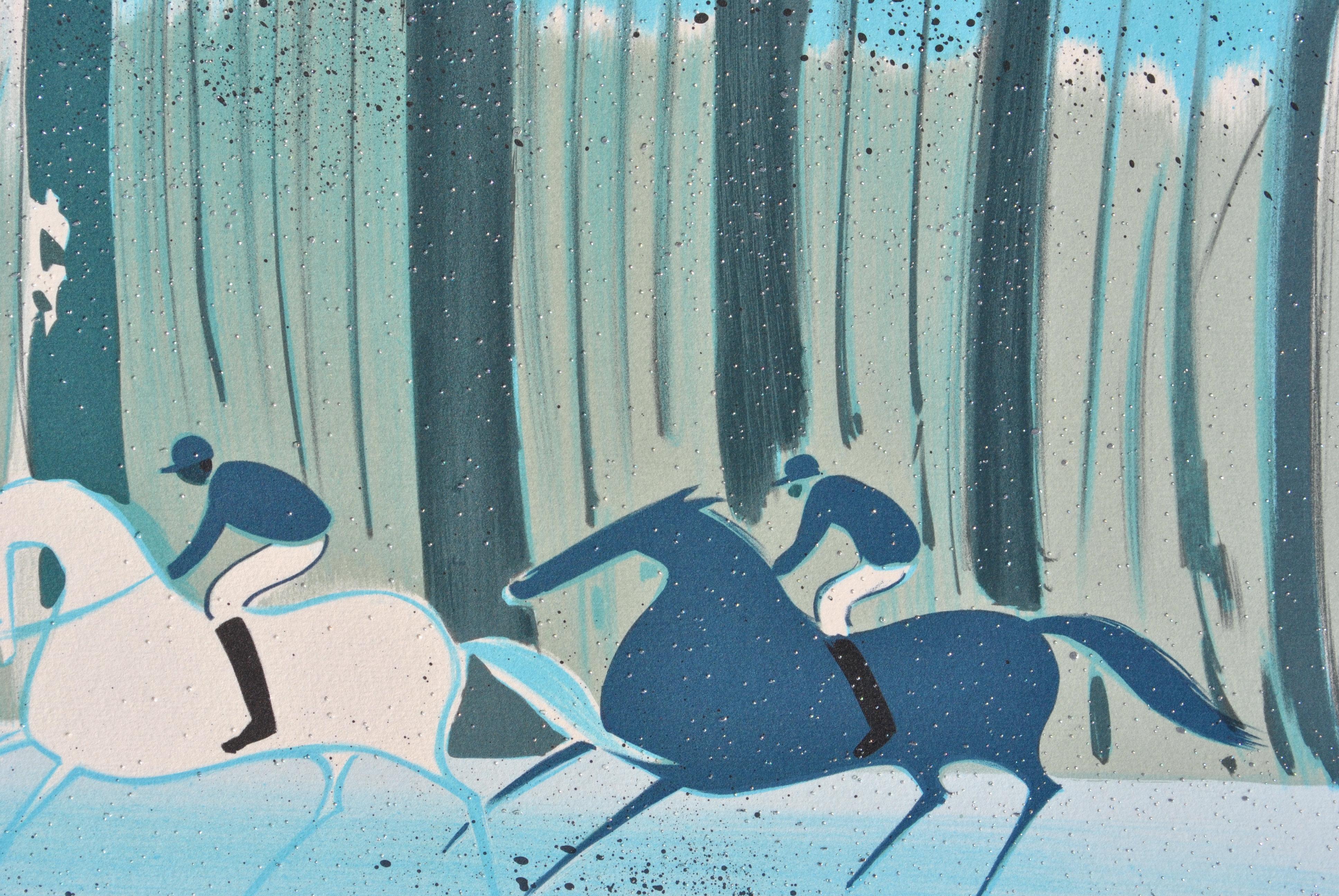 Horses : Riders in Winter - Original Lithograph, HANDSIGNED & Ltd /600 For Sale 3