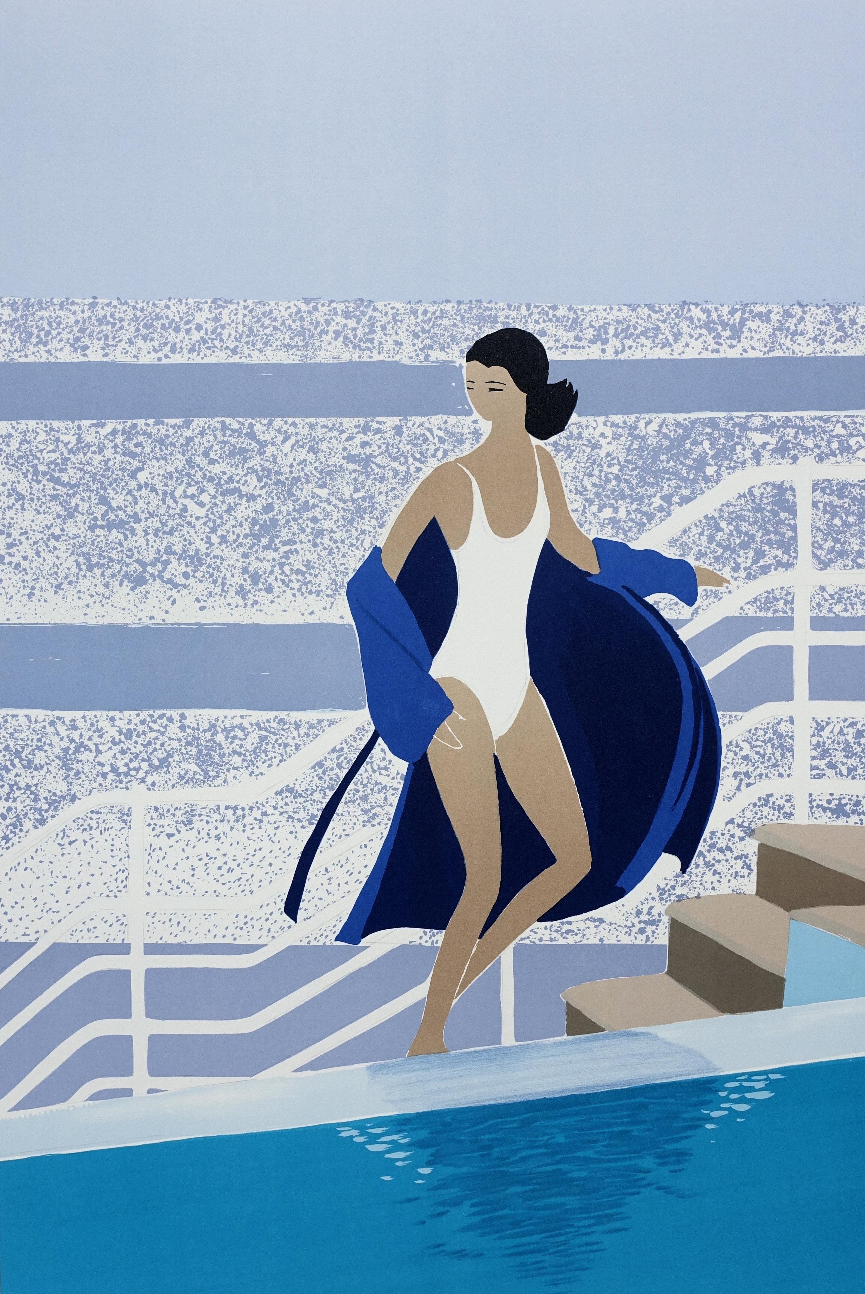Thalasso at St Malo - Original Lithograph, HANDSIGNED & Ltd /250 - Print by Serge LASSUS