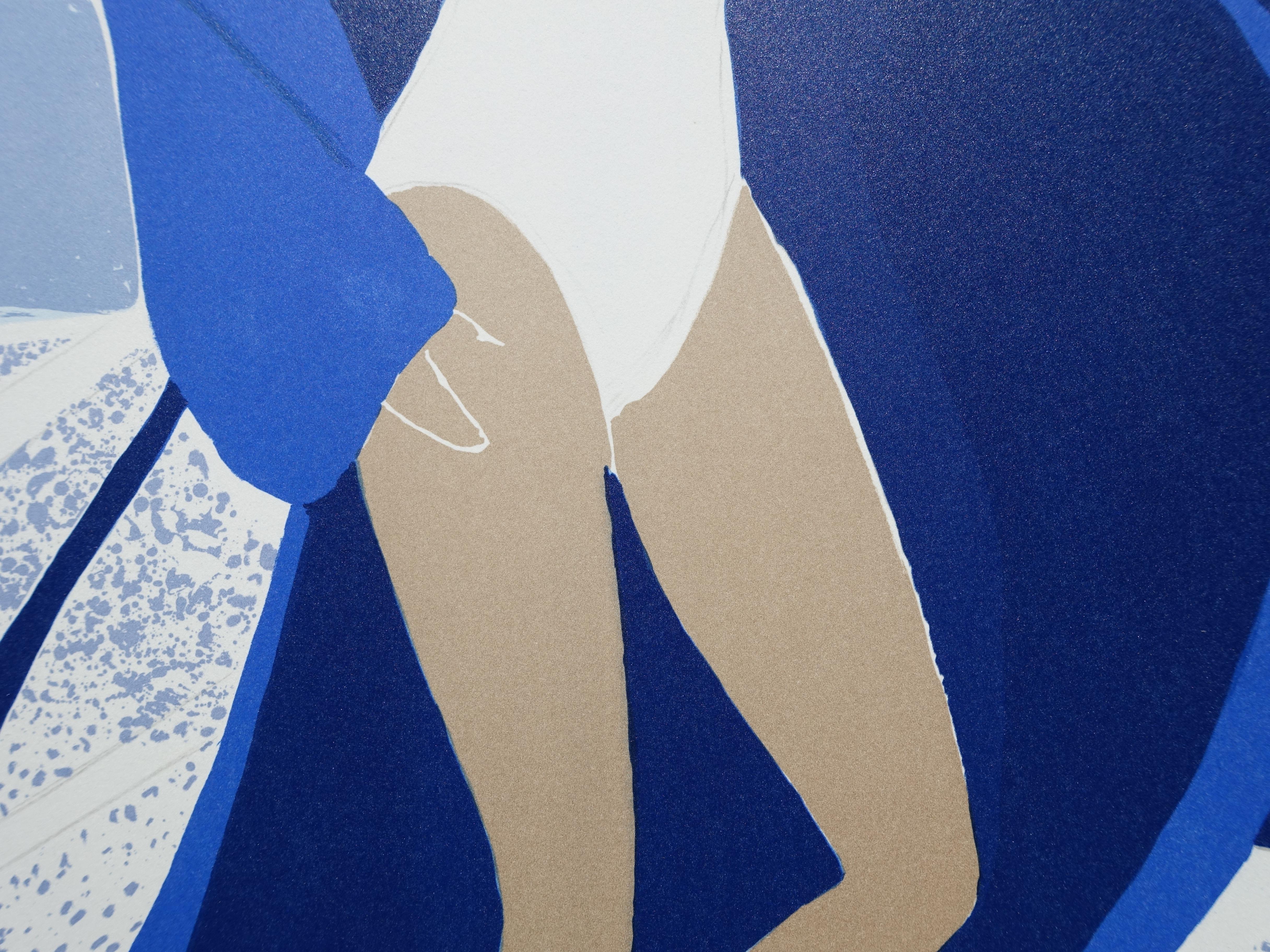 Thalasso at St Malo - Original Lithograph, HANDSIGNED & Ltd /250 For Sale 3
