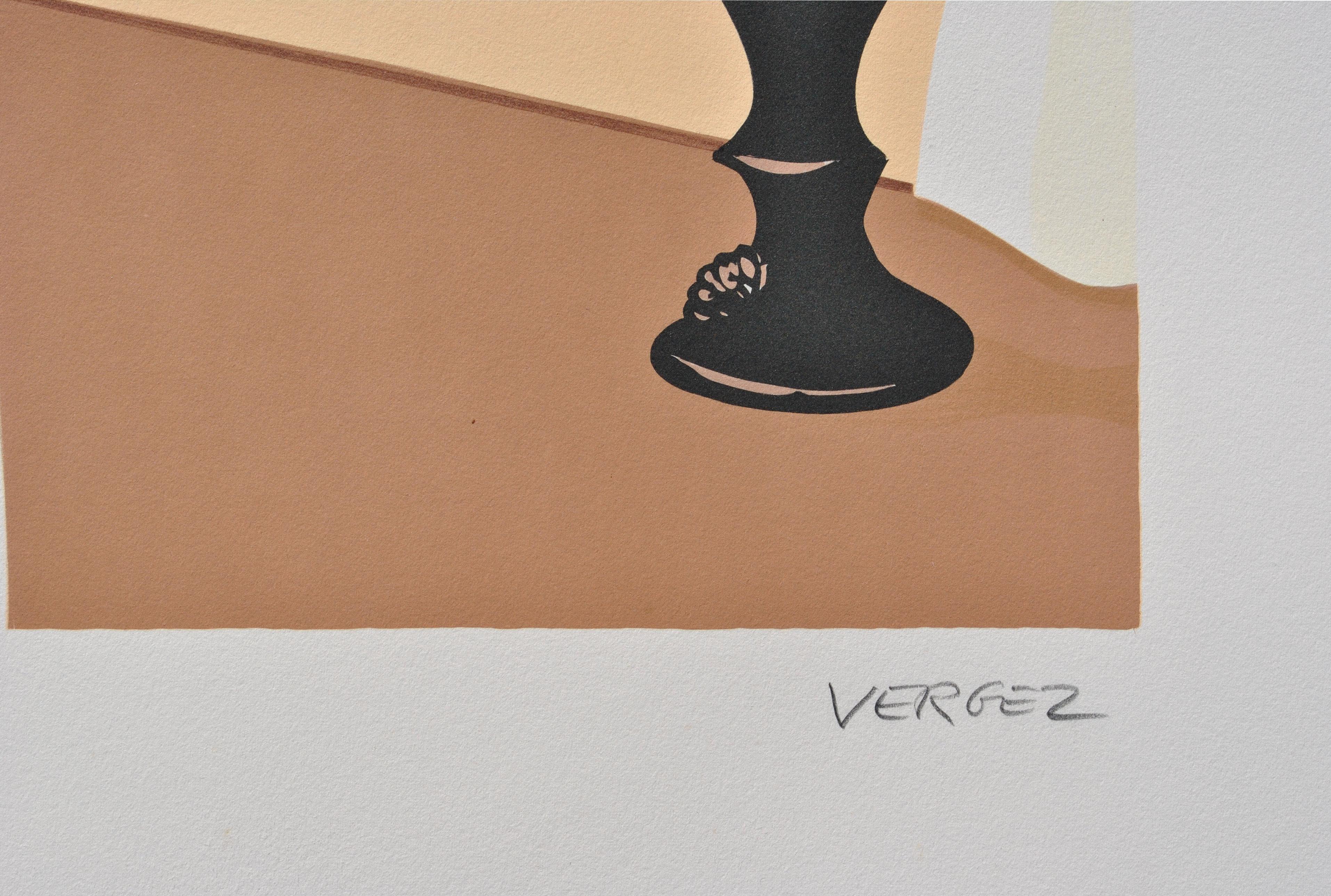 Venise : Mariée avec Bouquet - Lithographie originale, signée à la main et Ltd /250 - Moderne Print par Serge LASSUS