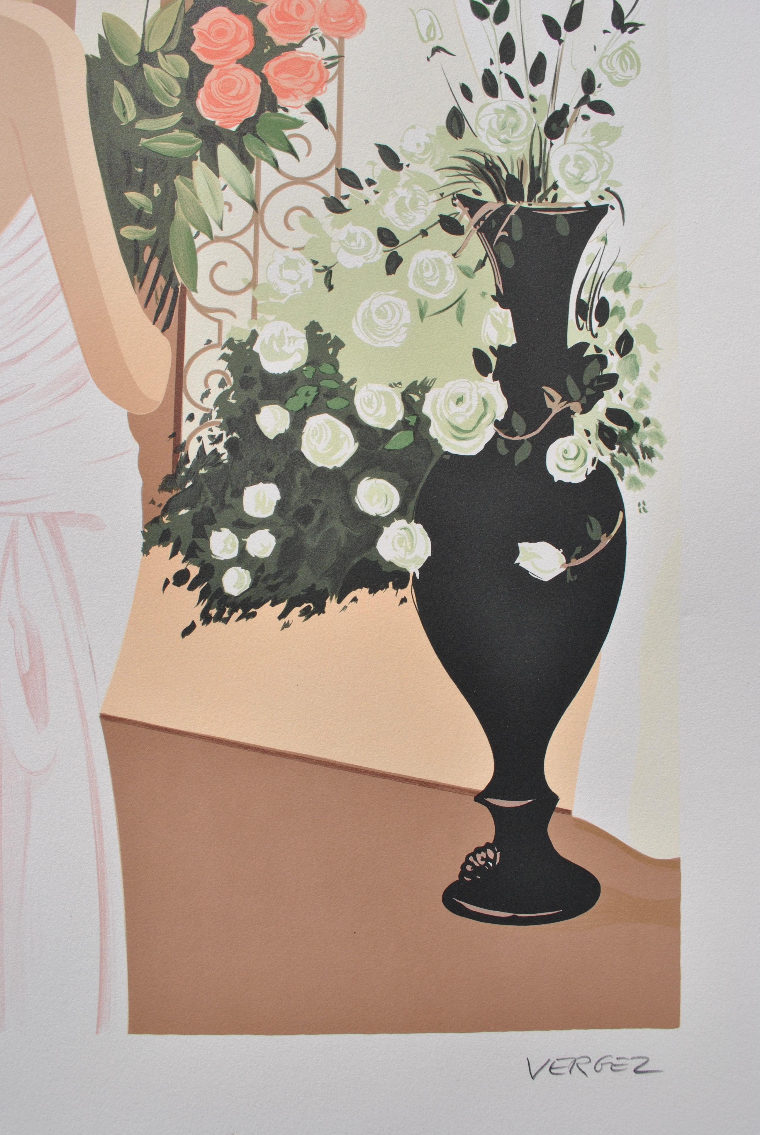 Venise : Mariée avec Bouquet - Lithographie originale, signée à la main et Ltd /250 en vente 3