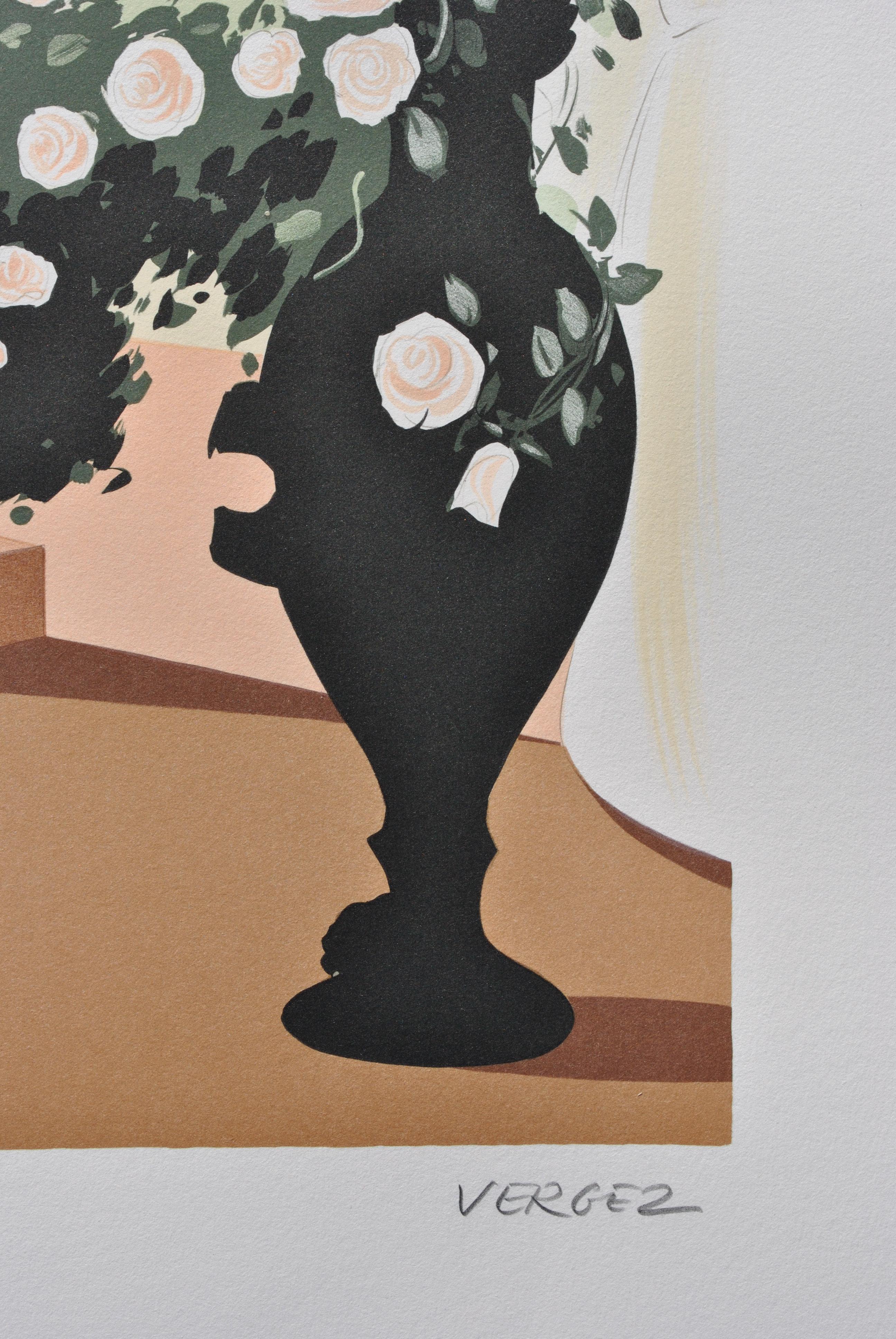 Venice : The handbag - Original Lithograph, HANDSIGNED & Ltd /250 - Modern Print by Serge LASSUS