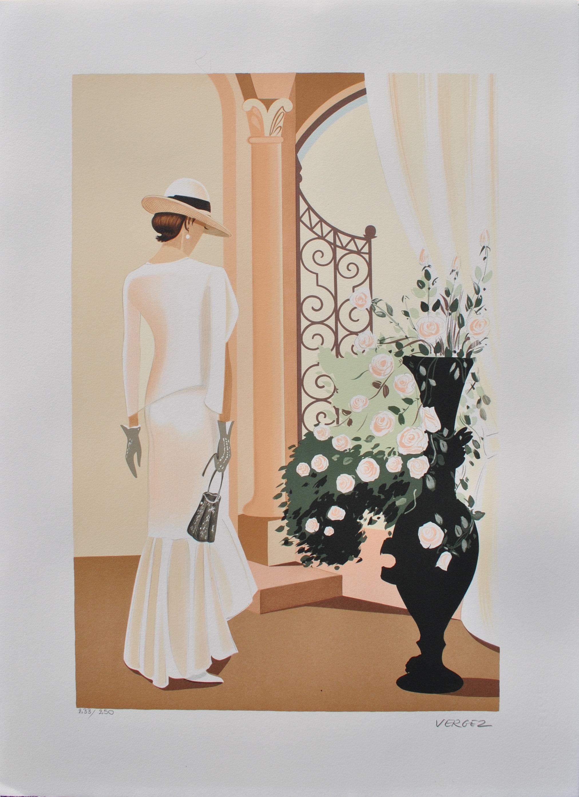 Serge LASSUS Landscape Print - Venice : The handbag - Original Lithograph, HANDSIGNED & Ltd /250