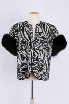 Serge Lepage Haute Couture embroidered top