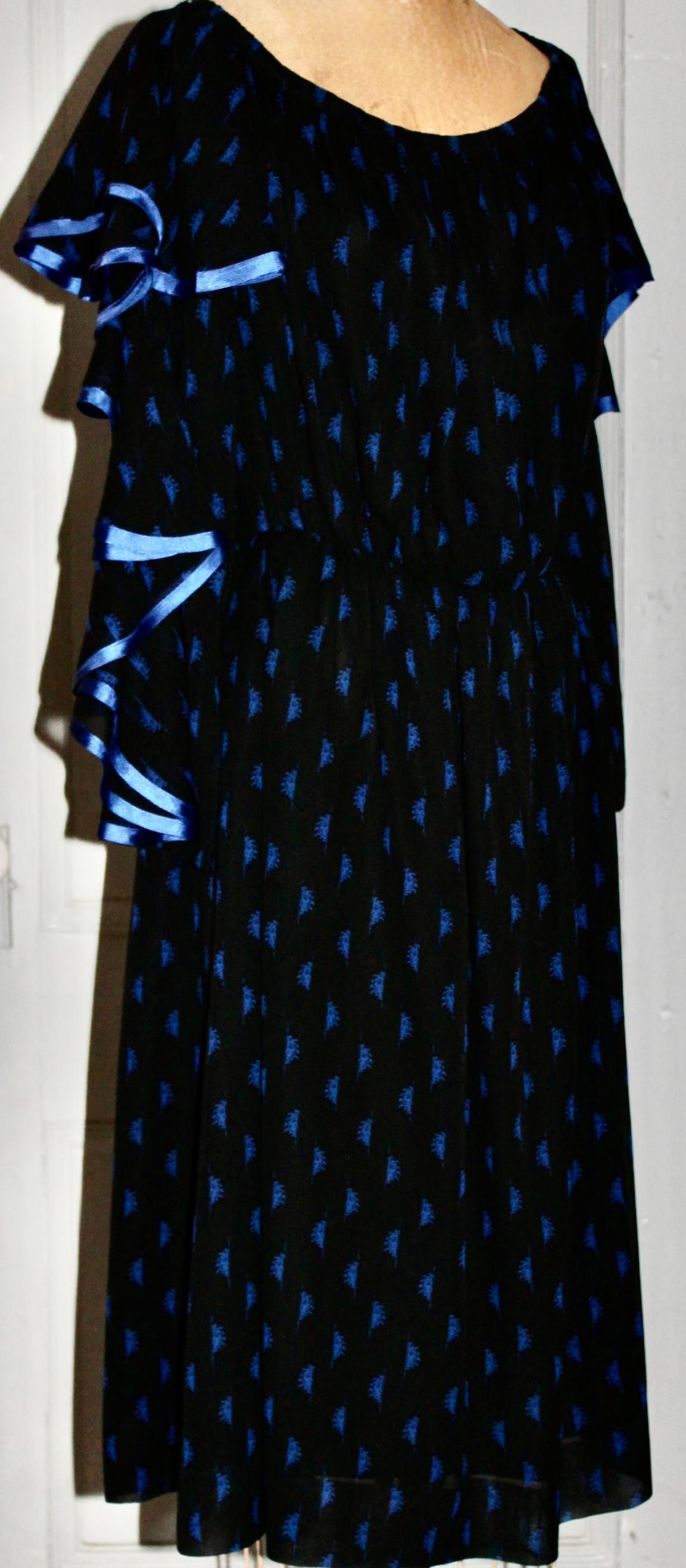 Serge Lepage Haute Couture Paris Schwarzes Cocktailkleid im Angebot 8