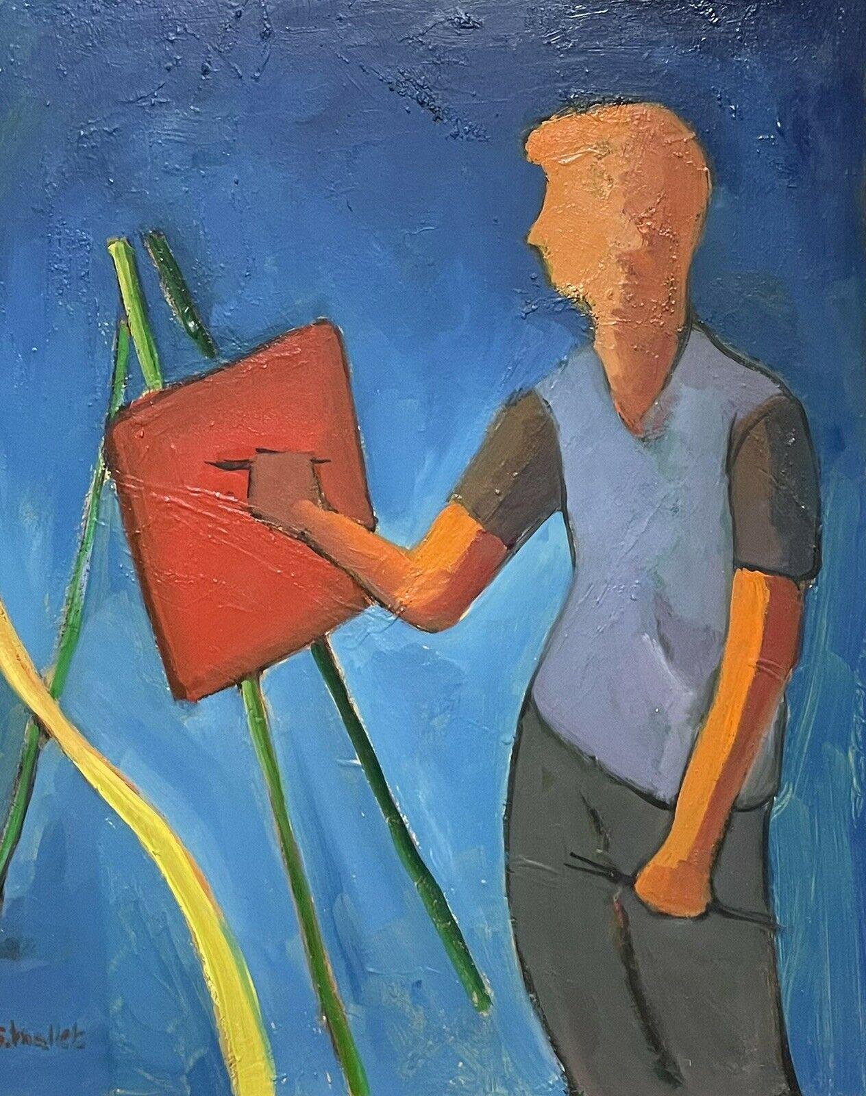 FRENCHischer MODERNIST AUS SIGNED OIL - KÜNSTLER AUS DER EISENSCHöpfung - AMAZING COLOURS im Angebot 4