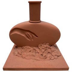 Serge Mansau, Mano de Buda, Escultura en terracota, 1990