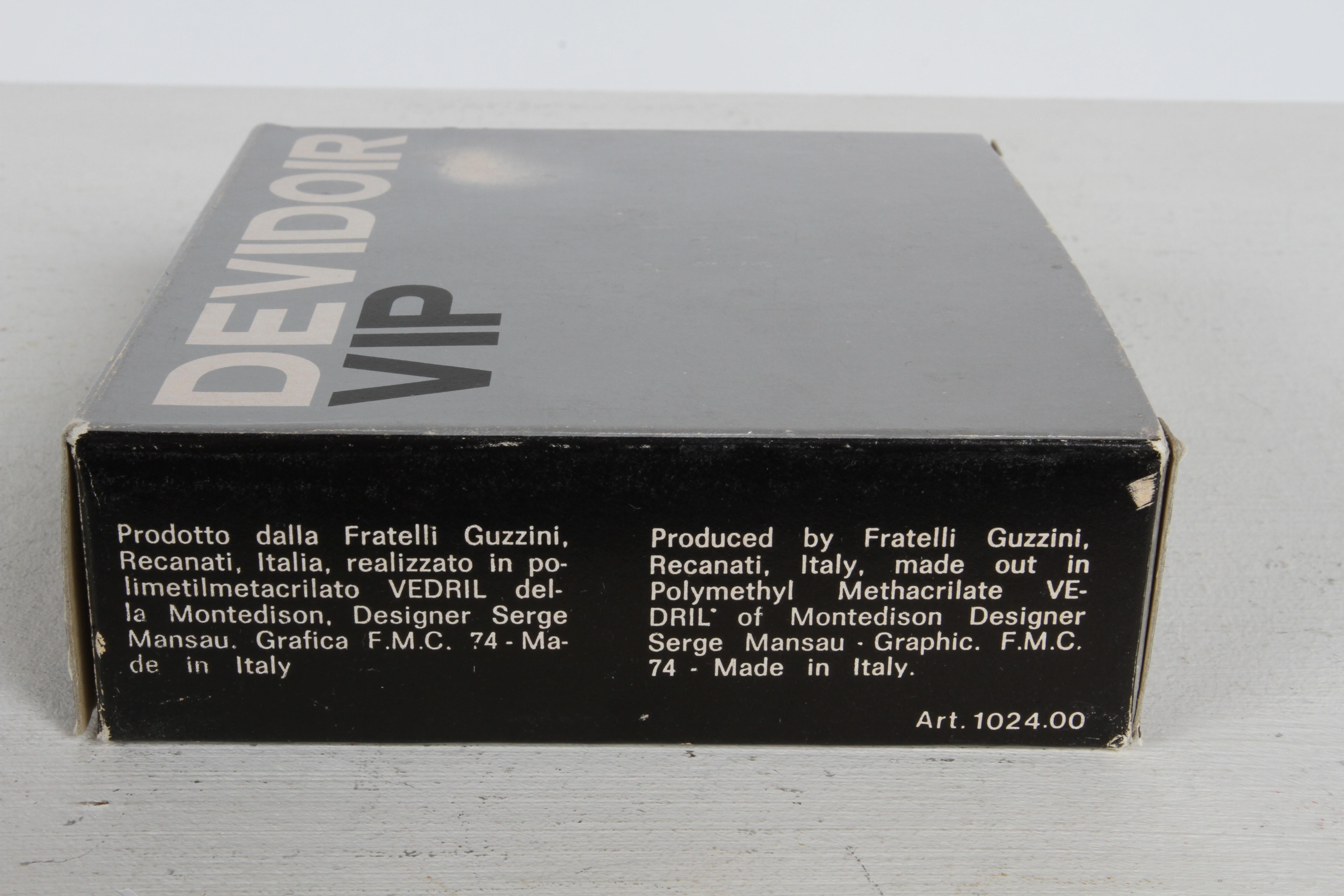 Serge Mansau for Fratelli Guzzini Italy MCM Designed Lucite Tape Dispenser - NOS For Sale 9