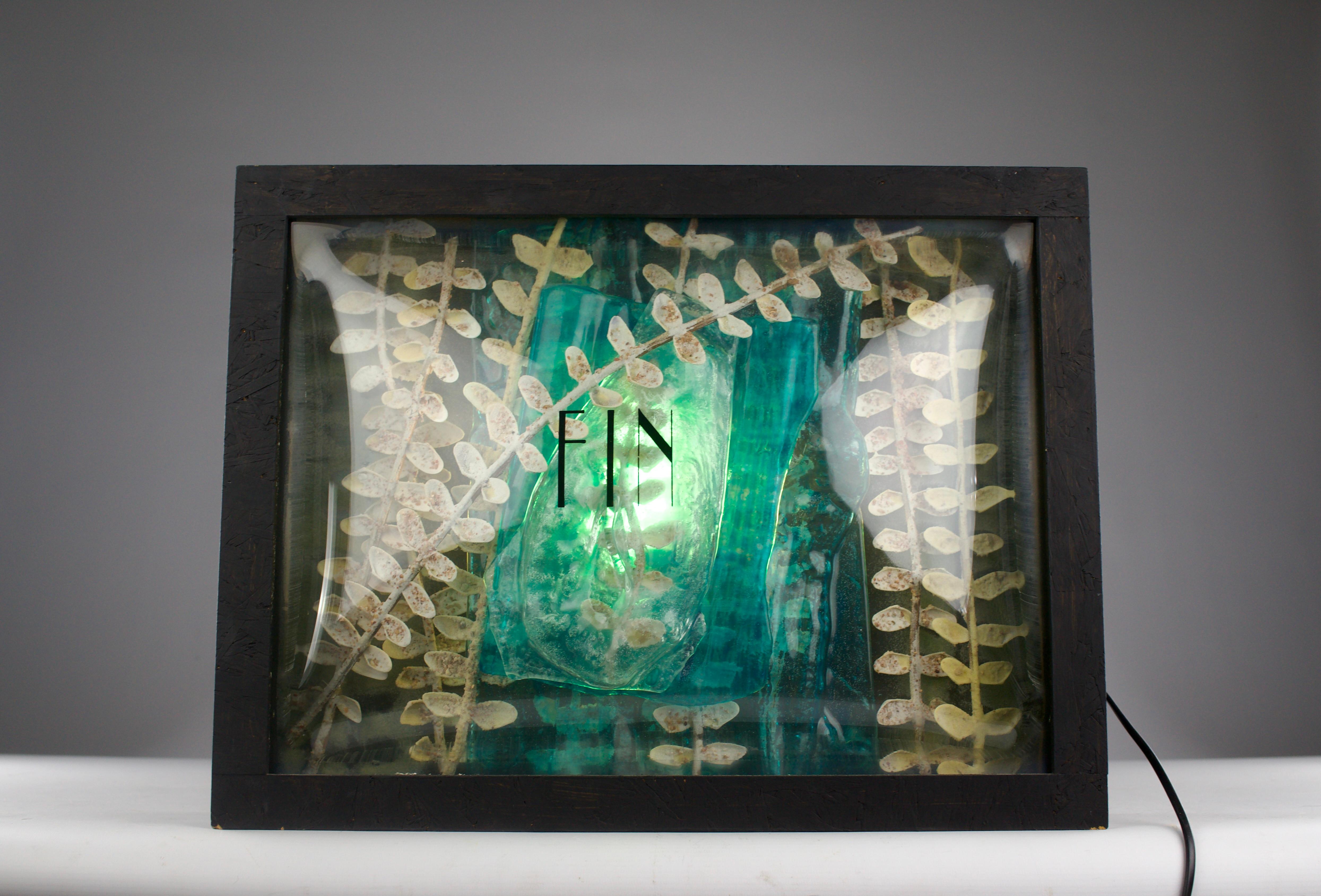 Moderno Serge Mansau, Scultura luminosa Freeze-Frame Number 2, Francia anni 2000 in vendita