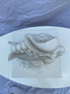 Serge Mansau, Obst und Laub, Skulptur aus Gips, 1990