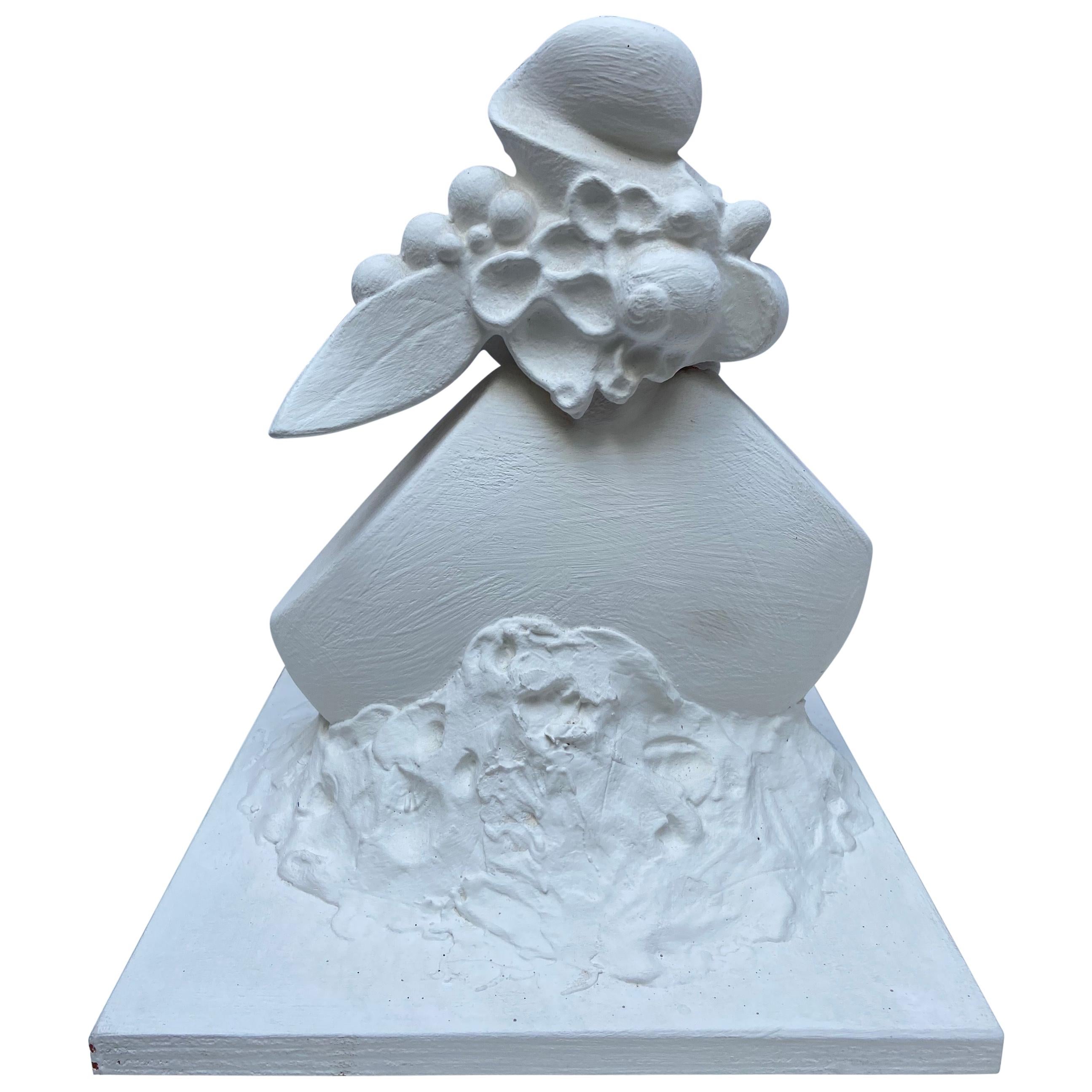 Serge Mansau, Fruit and Foliage, Sculpture in Plaster, 1990 For Sale