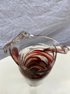 Serge Mansau, Vaso di Murano in granato, 1992