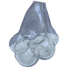Serge Mansau:: Murano Bubble Vase 1 pour Saint Louis:: 1995