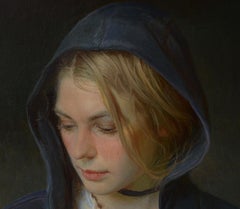 "Guest in the Rain, " Oil Painting