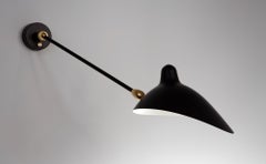 Serge Mouille - 1-Arm Sconce with Double Swivel in Black or White