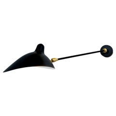 Serge Mouille - 1-Arm Sconce with Double Swivel in Black or White