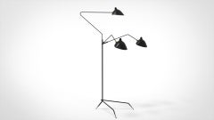 Serge Mouille 3 Arms Floor Lamp Standing Lamp.  Available immediately 220v
