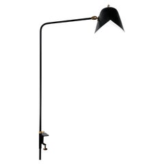 Serge Mouille – Agrafee-Schreibtischlampe in Schwarz