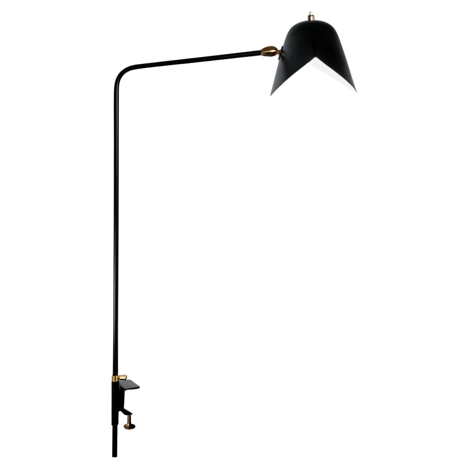 Serge Mouille - Agrafee Desk Lamp in Black - IN STOCK! For Sale