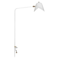 Serge Mouille Agrafee Desk Lamp in White