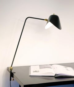 Serge Mouille - Agrafee Desk Lamp with Double Swivel in Black or White