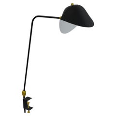 Serge Mouille 'Agrafée Double Rotule' Task Lamp in Black