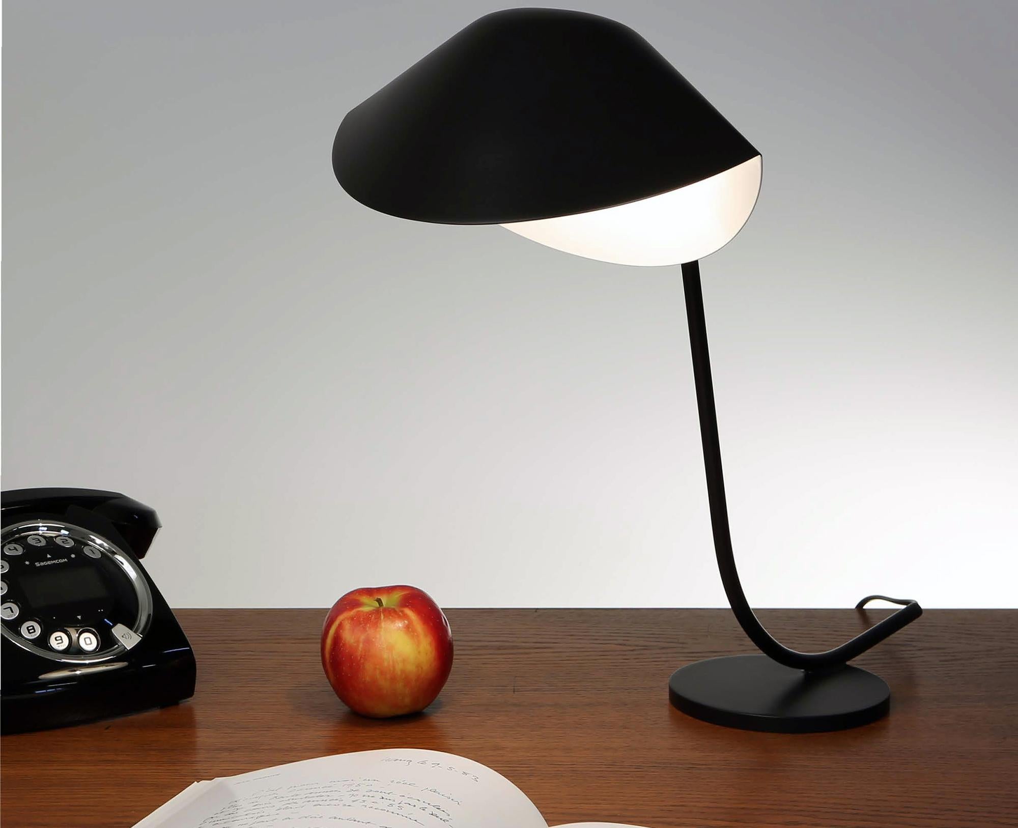 Mid-Century Modern Serge Mouille - Antony Desk Lamp in Black For Sale