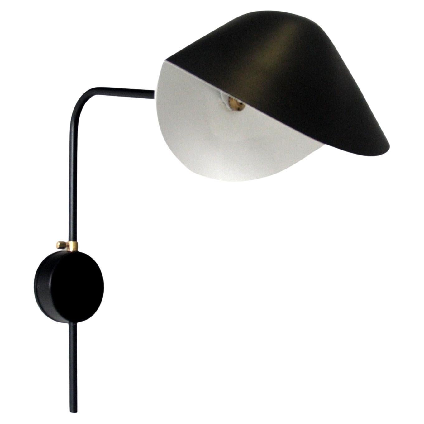 Serge Mouille Antony Sconce In Black