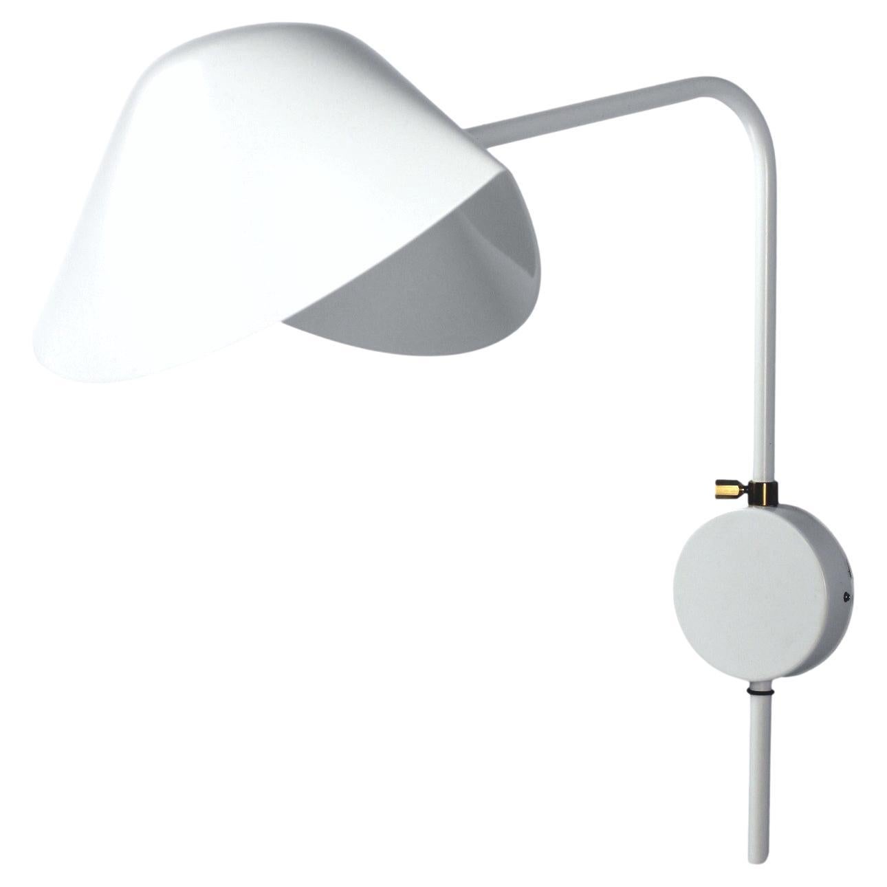 Serge Mouille - Antony Sconce in White For Sale