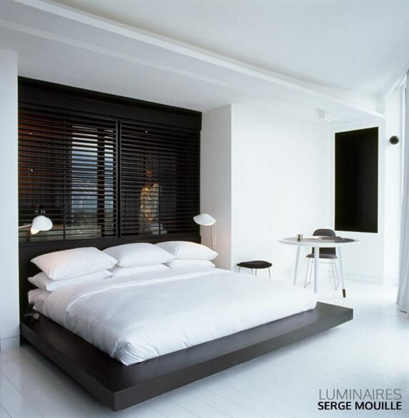 French Serge Mouille - White Antony Sconce Wired for US Market - IN STOCK! For Sale