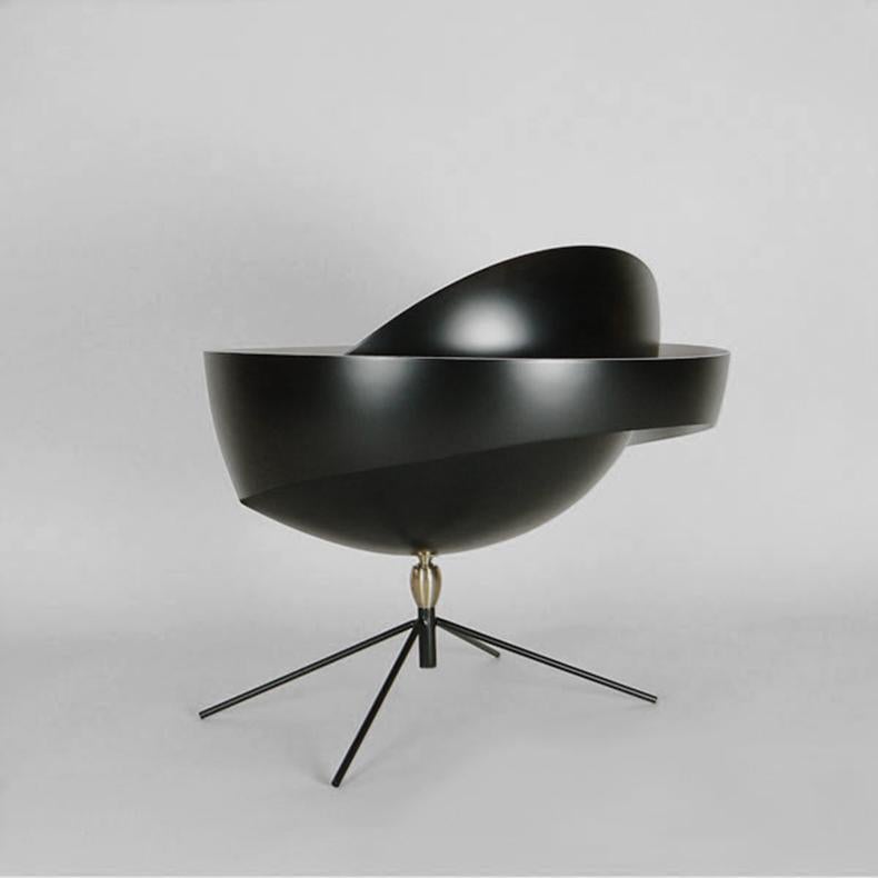 Lampe de table Saturne noire Serge Mouille, réédition Neuf - En vente à Barcelona, Barcelona
