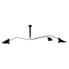 Serge Mouille Ceiling Lamp, 3 Arms