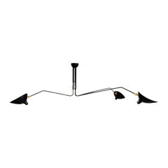 Serge Mouille - Ceiling Lamp with 3 Rotating Arms in Black - IN STOCK!
