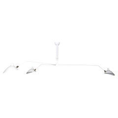 Serge Mouille - Ceiling Lamp with 3 Rotating Arms in White - IN STOCK!