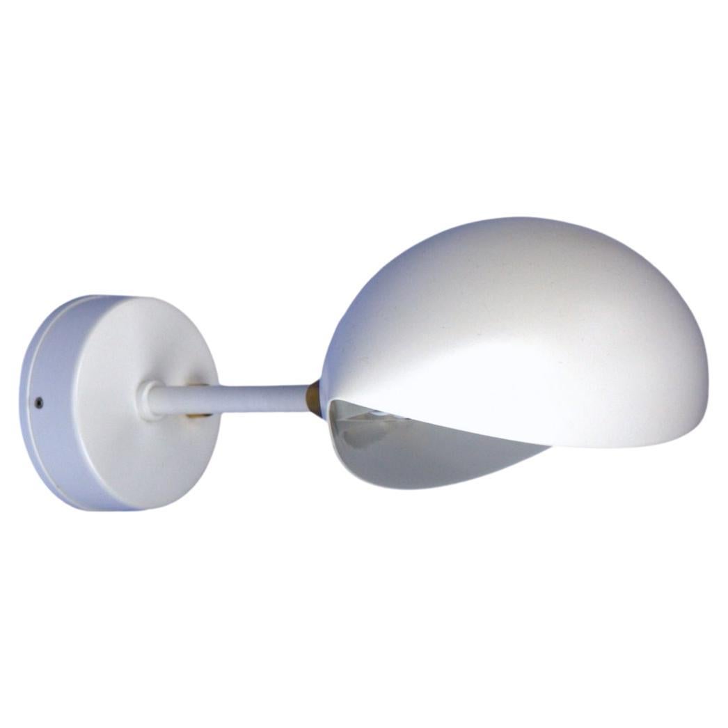 Serge Mouille - Eye Sconce in White - IN STOCK! For Sale