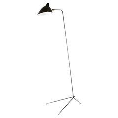 Serge Mouille - 2 Floor Lamps with 1 Arm in Black