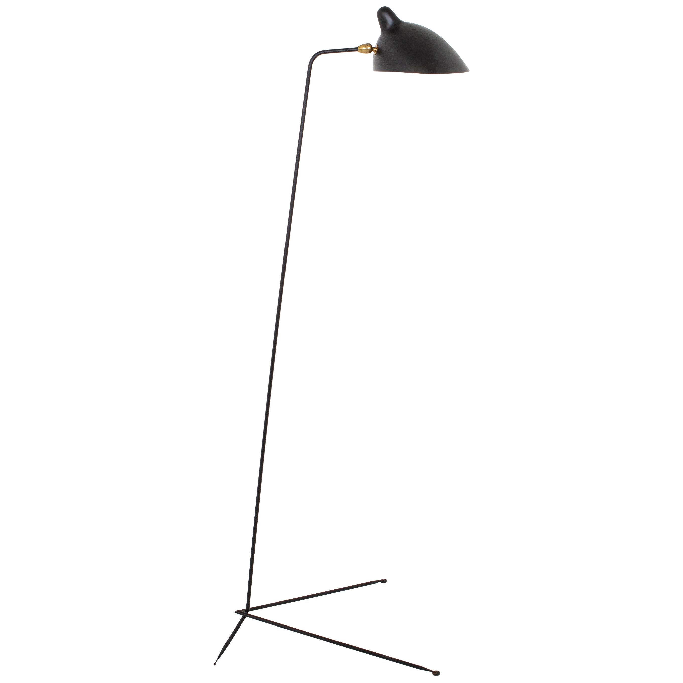 Serge Mouille Floor Lamp Lampadaire, France, 1953