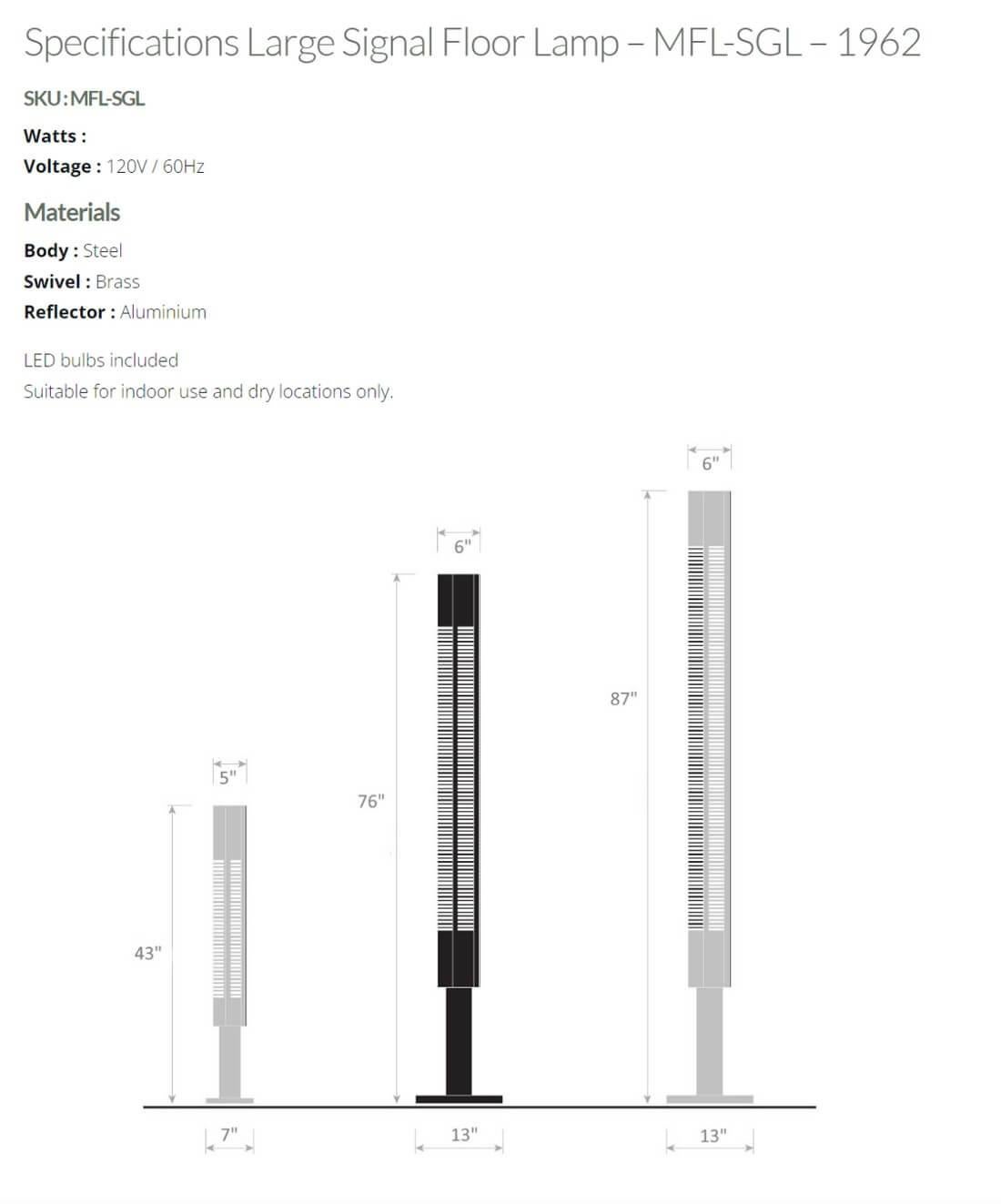 Serge Mouille - Large Signal Floor Lamp in Silver In New Condition For Sale In Stratford, CT