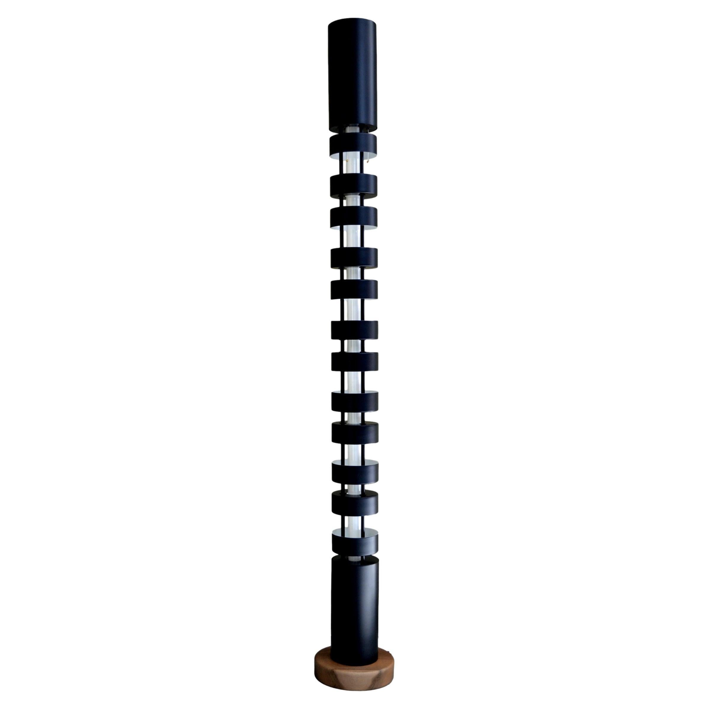 Serge Mouille - Large Totem Floor Lamp in Black