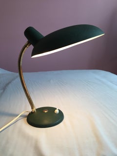 Green Table lamp, France, 1950, in the style of Serge Mouille