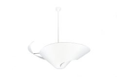 Serge Mouille - Large Snail Ceiling Lamp in White or Black
