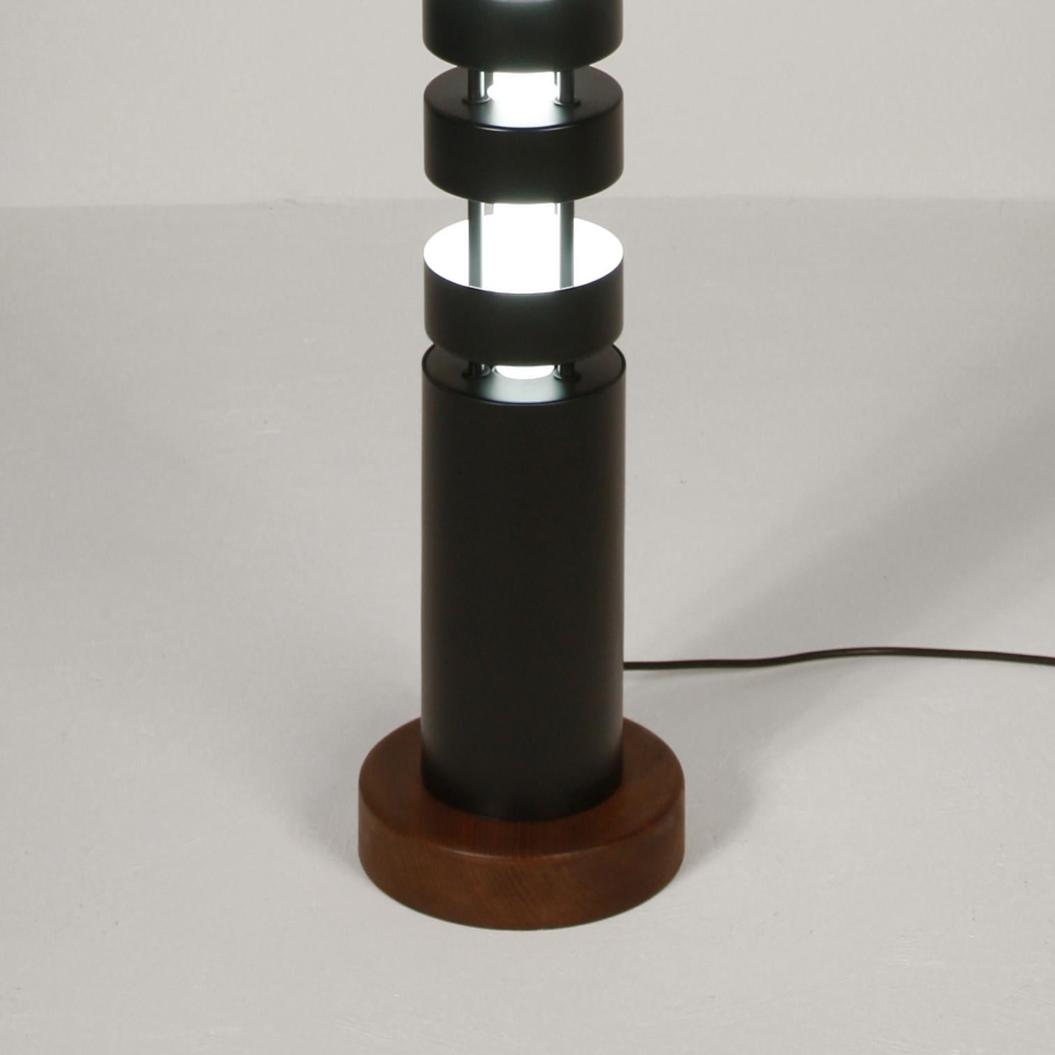 Aluminum Serge Mouille Large TOTEM Column Floor Lamp For Sale