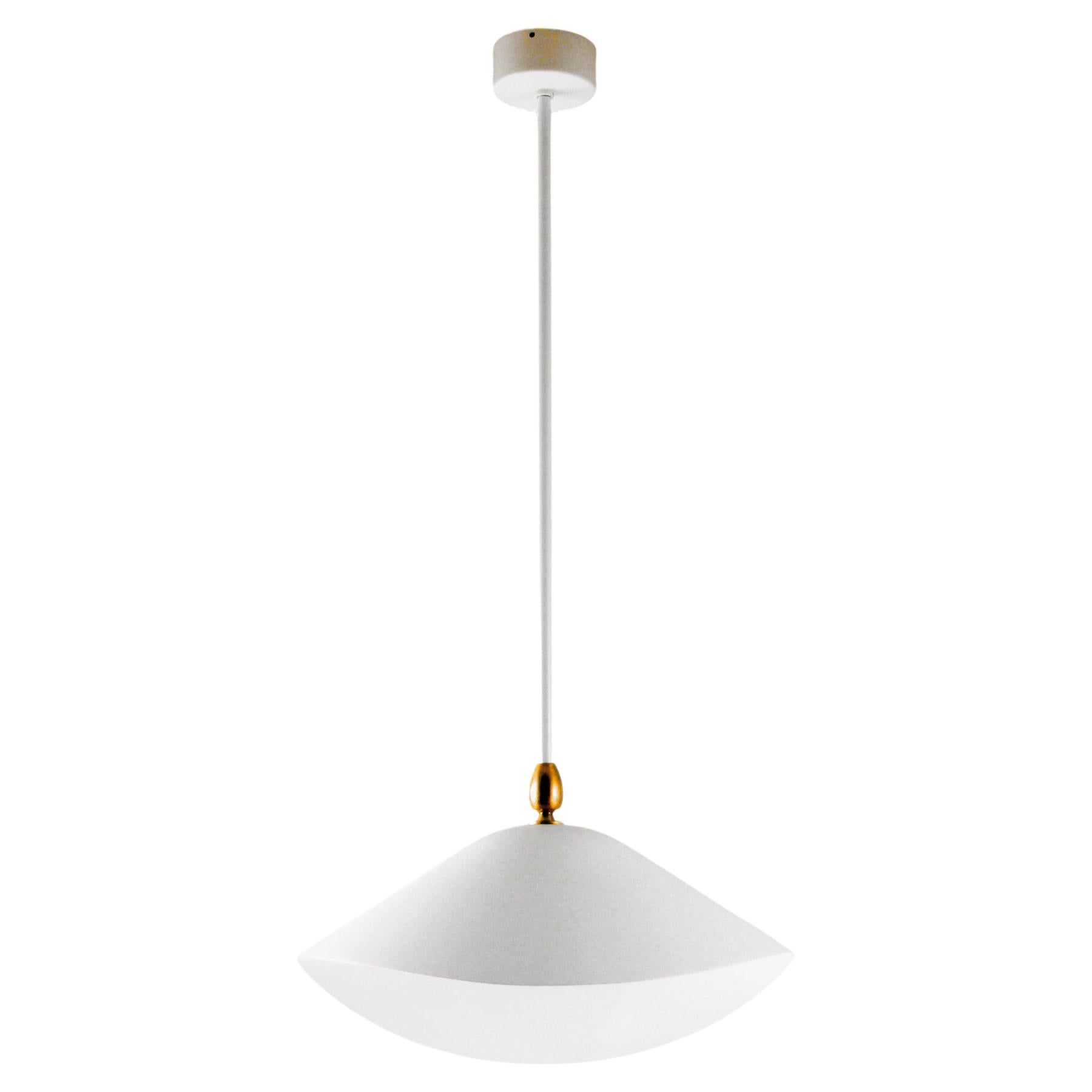 Serge Mouille - Lampada da soffitto Library in bianco - IN STOCK!