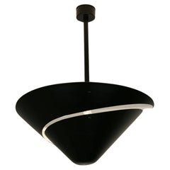 Serge Mouille - Lampada da soffitto a chiocciola media in nero - IN STOCK!