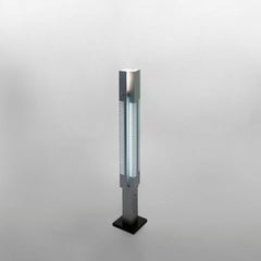 Serge Mouille Mid-Century Modern Aluminium Small Signal Column Floor Lamp